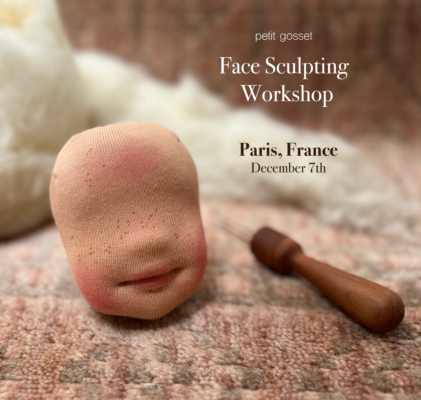 Face sculpting workshop - Paris, France - December 7th - Nonrefundable deposit